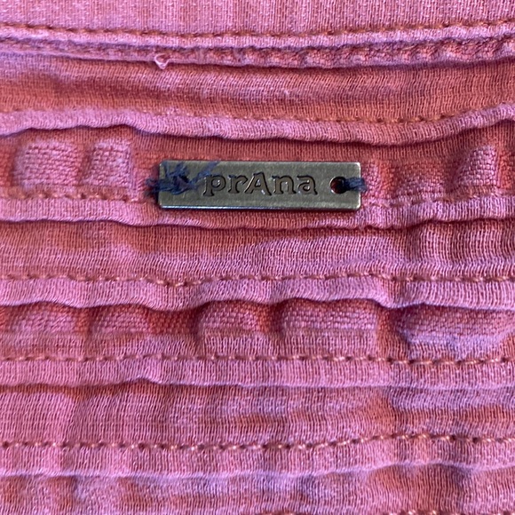 Prana Pink Button Pink Tank Top Large L EUC - Picture 7 of 7